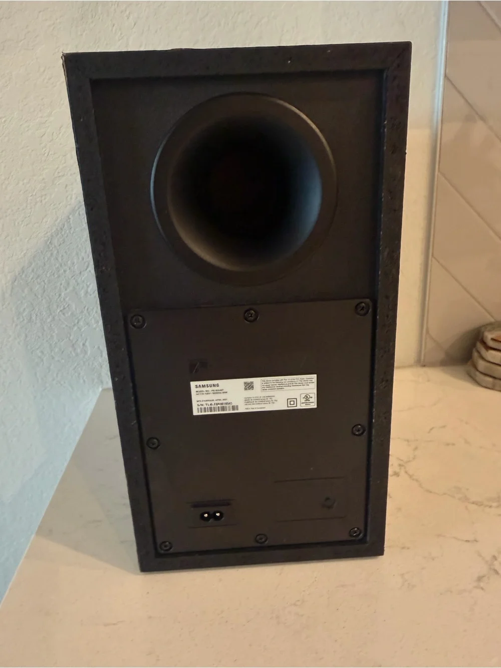 Samsung PS-WA45T Wireless Rectangular Subwoofer Speaker 40W RMS Black